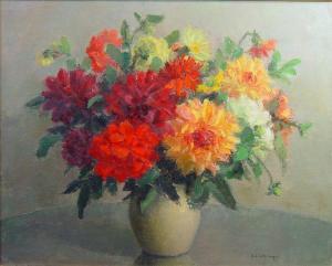 DESCHAMPS Suzanne 1887-1950,Vase de fleurs,Siboni FR 2019-10-13