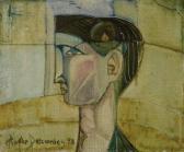DESCOMBES Roger 1915-1979,Portrait d'homme,1958,Galerie Koller CH 2007-05-12