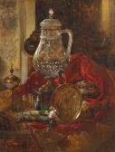 DESGOFFE Blaise Alexandre,A still life with a crystal tankard and otherpreci,1872,Bonhams 2008-04-23
