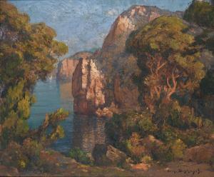 DESHAYES Eugene Francois A. 1868-1939,FALAISES ET ARBRES,Sotheby's GB 2011-11-16