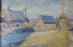 DESHAYS Raymond 1900,Hameau en Bretagne près du calvaire,1917,Ruellan FR 2017-04-08