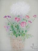 DESHIMA Shunko 1900-1900,Nature morte au bouquet de fleur,Saint Germain en Laye encheres-F. Laurent 2016-04-03