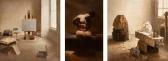 DESIDERIO VINCENT 1955,Studio Triptych,1992,Hindman US 2023-10-26