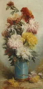 DESLIENS Cecile 1853-1937,Bouquet de chrysanthèmes dans un vase,Ader FR 2012-12-01