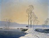 DESOUTTER Roger Charles 1923,The marsh track in winter,Woolley & Wallis GB 2014-12-10