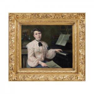 DESPLANQUES Alfred 1853-1930,Piano Lesson,Artmark RO 2024-04-10