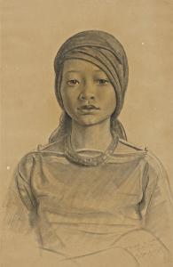 DESPUJOLS Jean 1886-1965,Portrait of a Native Girl,1937,Christie's GB 2012-05-27