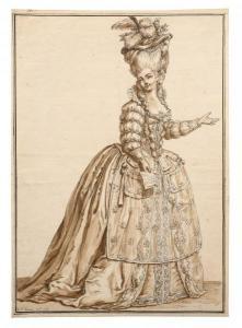 DESRAIS Claude Louis 1746-1816,Projet de costume pour ,1779,Artcurial | Briest - Poulain - F. Tajan 2022-09-27