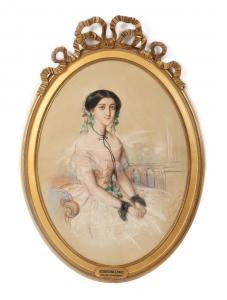dessain Emile François 1808-1882,Portretul Alexandrinei Manu,Artmark RO 2016-09-29