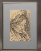 DESSENIS Alphonse 1874-1952,Portrait d'une vieille dame,1906,Legros BE 2019-09-26