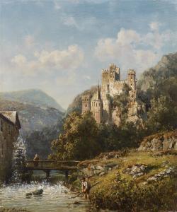 DESTREE Johannes Josephus 1827-1888,Landscape with a Castle,Lempertz DE 2022-11-19