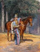 DETAILLE Edouard Jean Baptiste 1848-1912,The Resting Soldier,1910,Shapiro Auctions US 2016-05-21
