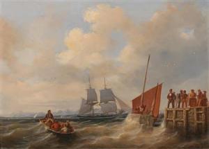 DETLOFF,Hustle and Bustle at the Port of Bo'ness, (Borrows,1854,Palais Dorotheum AT 2017-09-13