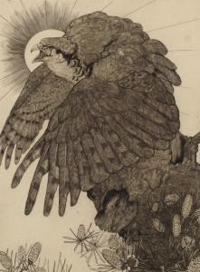 DETMOLD Charles Maurice,Detmold, British -- The Falcon; etching printed in,Rosebery's 2016-06-11
