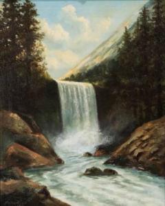 DeTREVILLE Richard 1864-1929,Waterfall,1910,Clars Auction Gallery US 2021-10-17