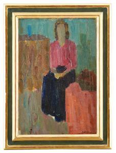DEURELL Sven 1904-1967,Sittande kvinna,Uppsala Auction SE 2020-08-18