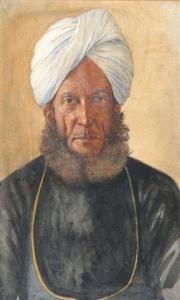 deuskar r w,A head and shoulders portrait of a Indian gentlema,Mallams GB 2009-11-12