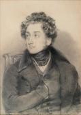 DEVÉRIA Achille Jacques Jean Marie 1800-1857,Portrait de Gaetano Donizetti,Aguttes FR 2017-12-19