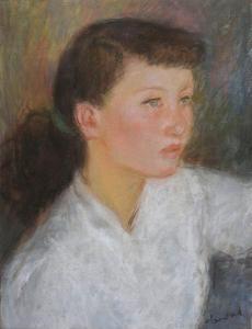 DEVAL Pierre 1897-1993,Portrait de jeune femme,Conan-Auclair FR 2024-03-09