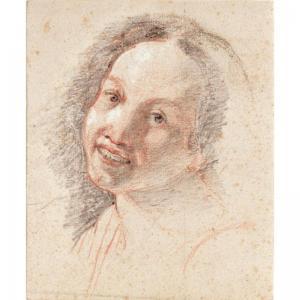 DEVENTER W 1800-1800,STUDY OF THE HEAD OF A SMILING GIRL,Sotheby's GB 2004-01-21