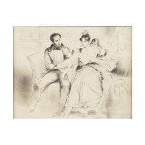 DEVERIA Eugene 1808-1865,l'heureuse famille,Sotheby's GB 2006-06-19
