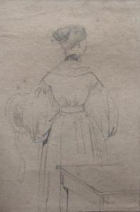 DEVERIA Eugene 1808-1865,Portrait de dos de Madame,Millon & Associés FR 2017-11-17