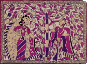 DEVI Vimla,Ladies under a Mango Tree,1970,Saffronart India IN 2013-02-26