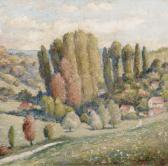 DEVILLE Jean 1901-1972,Landscape with cypresses,Christie's GB 2002-12-03