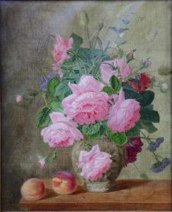 DEVRET Paul,Bouquet de fleurs sur entablement,1868,Auxerre Enchères FR 2018-10-07