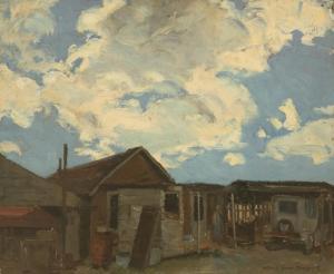 DEWEY Alfred James 1874-1958,Old Ramshack of a Cabin,John Moran Auctioneers US 2017-03-21