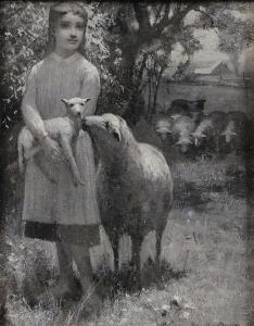 DEWEY Charles Melville 1849-1937,The Young Shepherdess,Jackson's US 2020-06-24