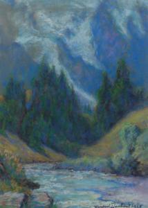 DEWHURST Wynford 1864-1941,ALPINE RIVER,1925,Ross's Auctioneers and values IE 2023-12-06