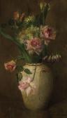 DEWING Maria Oakey,Springflowers with Roses, Daffodils and Larkspur,1923,Shannon's 2016-04-28