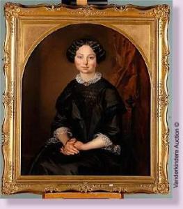 dewit jean baptiste 1827,Portrait d'une dame de qualité,1852,VanDerKindere BE 2009-04-21