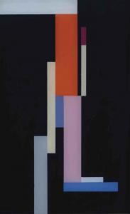 DEXEL Walter 1890-1973,Figuration rot-rosa-blau,1923,Christie's GB 2014-06-25