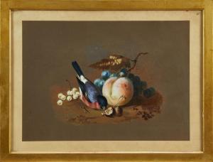 DEXTER William 1818-1860,A Bullfinch with fruit,1849,Reeman Dansie GB 2020-02-11
