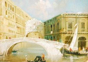 DEYEZ 1900-1900,Venetian waterway with gondola,Fieldings Auctioneers Limited GB 2011-07-23
