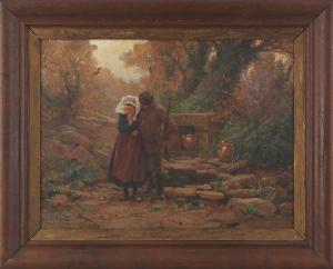 DEYROLLE Theophile Louis 1844-1923,Le chasseur et la jeune fille,Adjug'art FR 2023-07-08