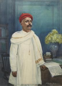 DHURANDAR M.V 1867-1944,Portrait of Tilak,Bonhams GB 2016-05-27