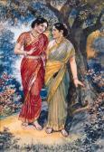 DHURANDHAR Mahadev Vishvanath 1867-1944,The Gossip,1944,Christie's GB 1999-10-05