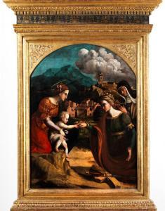 DI BERNARDO DE FACHAI Michele 1512-1572,IM BEISEIN EINER NONNE,Hampel DE 2012-09-20