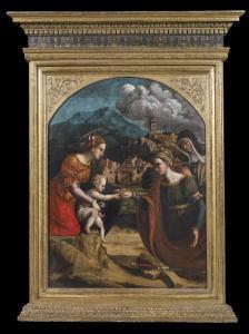 DI BERNARDO DE FACHAI Michele 1512-1572,Sposalizio mistico di Santa Cate,Capitolium Art Casa d'Aste 2018-12-19