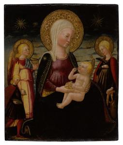 di BICCI Neri 1419-1491,Madonna and Child between Tobias and Archangel Rap,Sotheby's GB 2021-10-22
