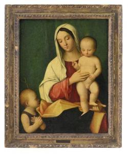 di BISSOLO Francesco Vittore 1480-1554,Madonna con Bambino e san Giovannino,Meeting Art 2019-05-04