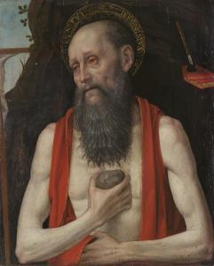 di BORGOGNONE Ambrogio Stefano 1460-1523,The Penitent Saint Jerome,Christie's GB 2022-06-09