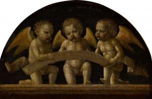 di BORGOGNONE Ambrogio Stefano 1460-1523,Three singing angels,Sotheby's GB 2021-10-18