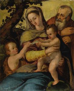 Di BRONZINO Agnolo C.Allori 1503-1572,Holy Family with Saint John the Baptist,Heritage US 2007-12-06