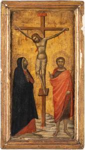 di BULGARINI Bartolomeo Messer 1345-1378,CRUCIFIXION OF CHRIST WITH MAD,Hargesheimer Kunstauktionen 2021-03-13