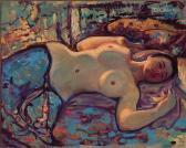 DI CESARE ALFRED 1910-1993,Ultraviolet - A Reclining Female Nude,1952,Jackson's US 2010-05-18