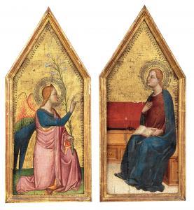 di CIONE Jacopo 1365-1398,The Angel Gabriel; and The Madonna Annunciate,Palais Dorotheum 2022-05-11